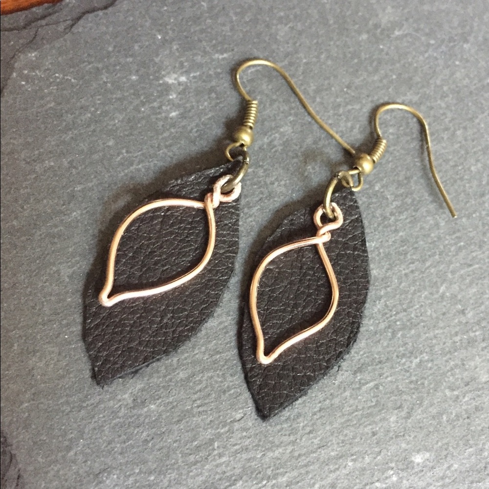 Copper Hojas Earrings